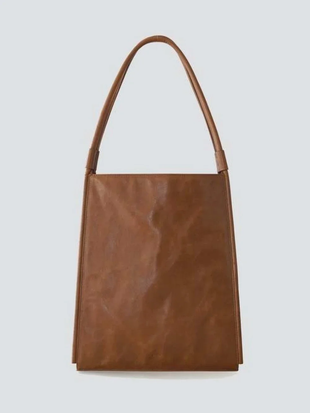 LIKE NEW GARMENTORY LÉMÉLS FLAT SQUARE TOTE BAG - OIL TAN - Picture 2 of 8